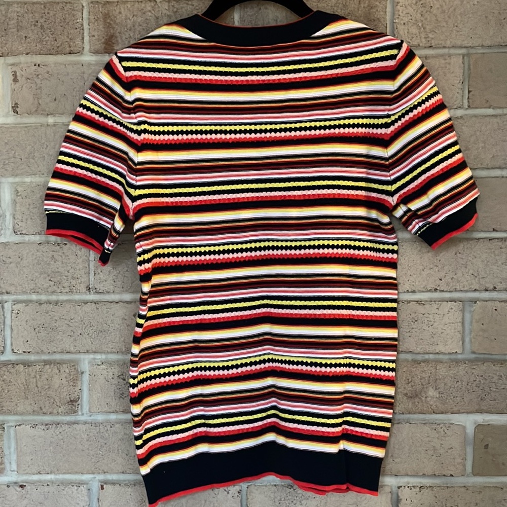 Multicolor Striped Knit Sweater Vest - Picture 6 of 8